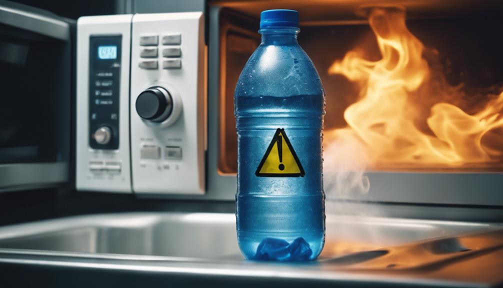 avoid microwaving plastic bottles