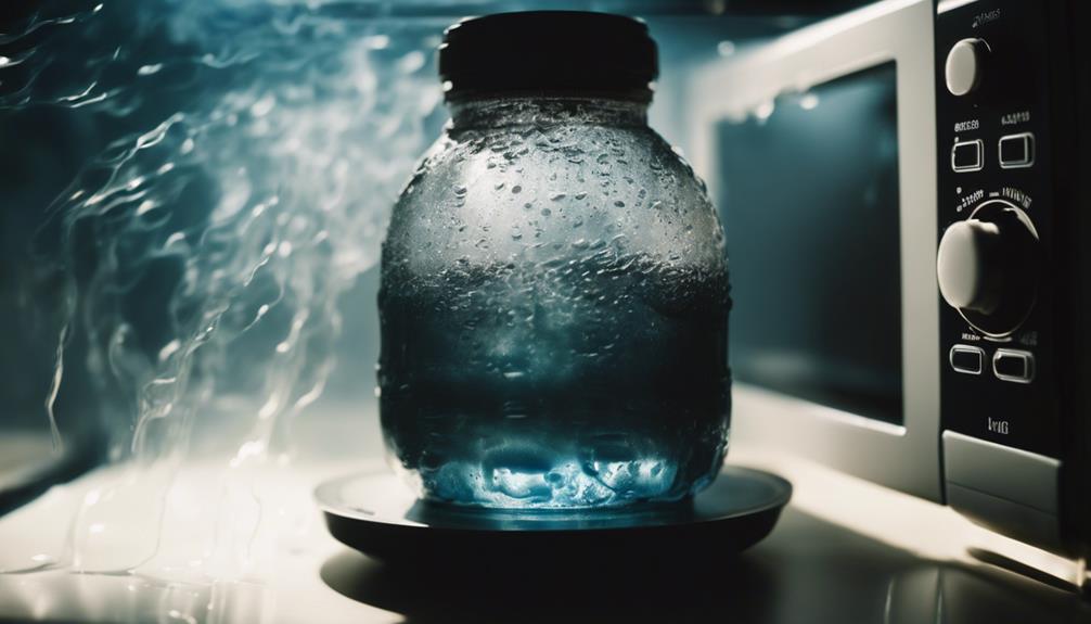 caution plastic in microwave