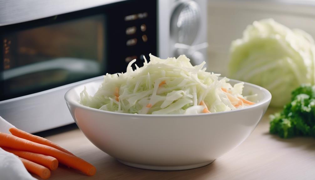 coleslaw in the microwave