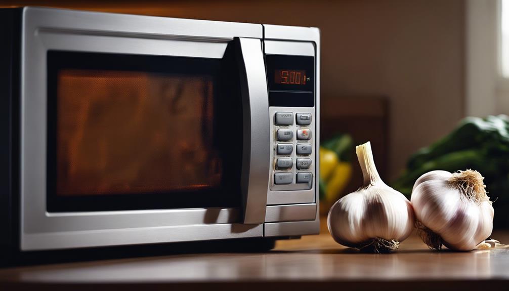 cooking garlic in microwave