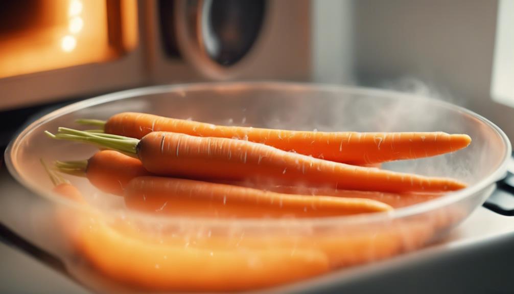 microwaved carrots nutritional analysis