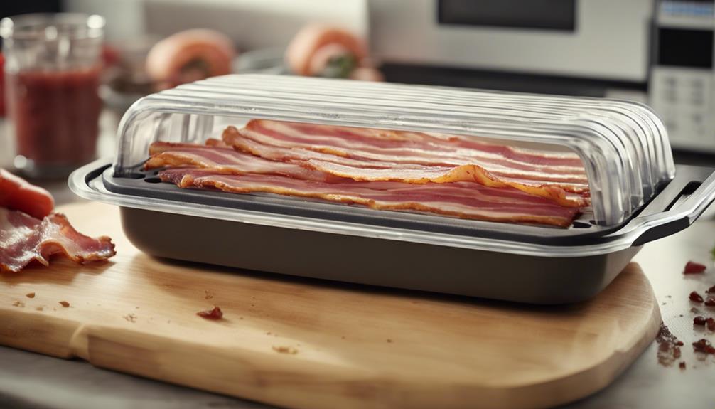 microwaving bacon with ease