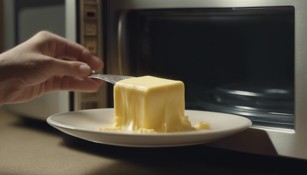 microwaving butter for cooking