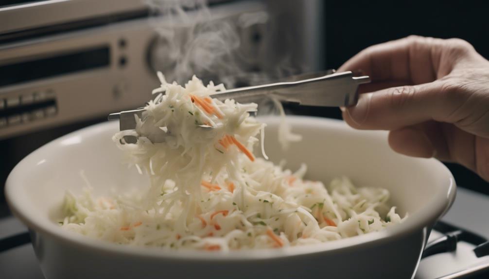 microwaving coleslaw safety tips