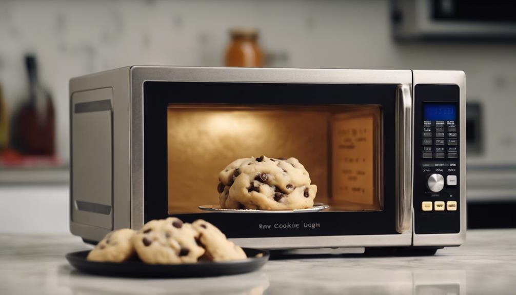 microwaving cookie dough safely