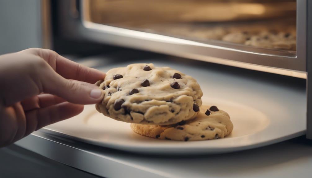 microwaving cookie dough safely