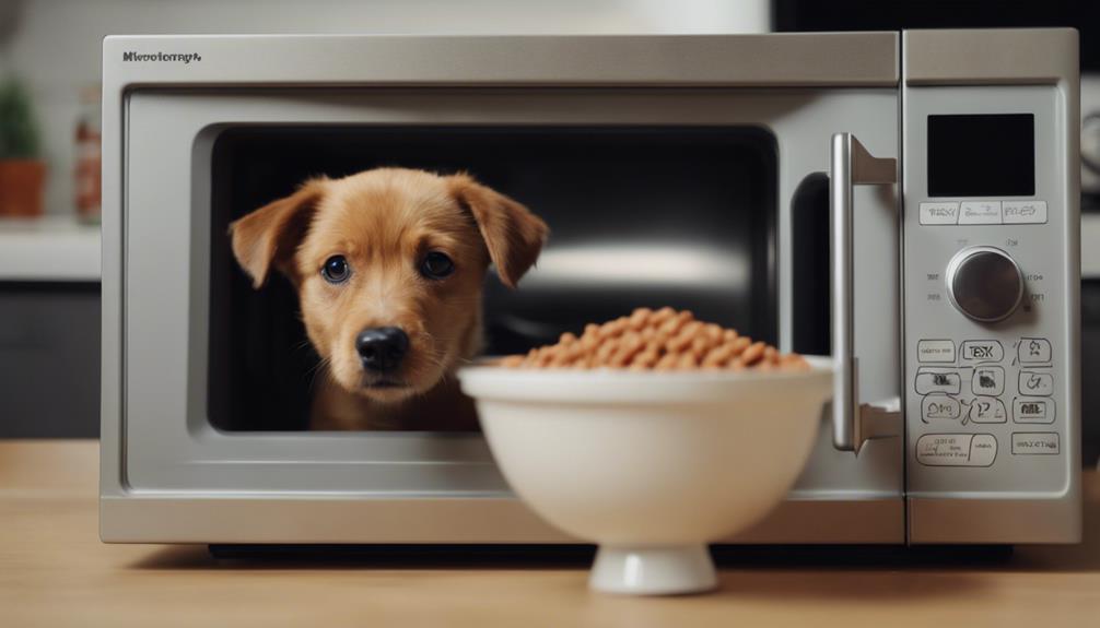 microwaving dog food advice
