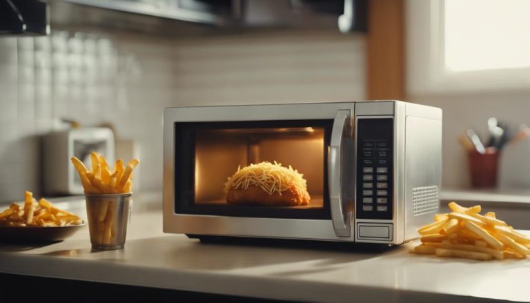 microwaving frozen fries possible