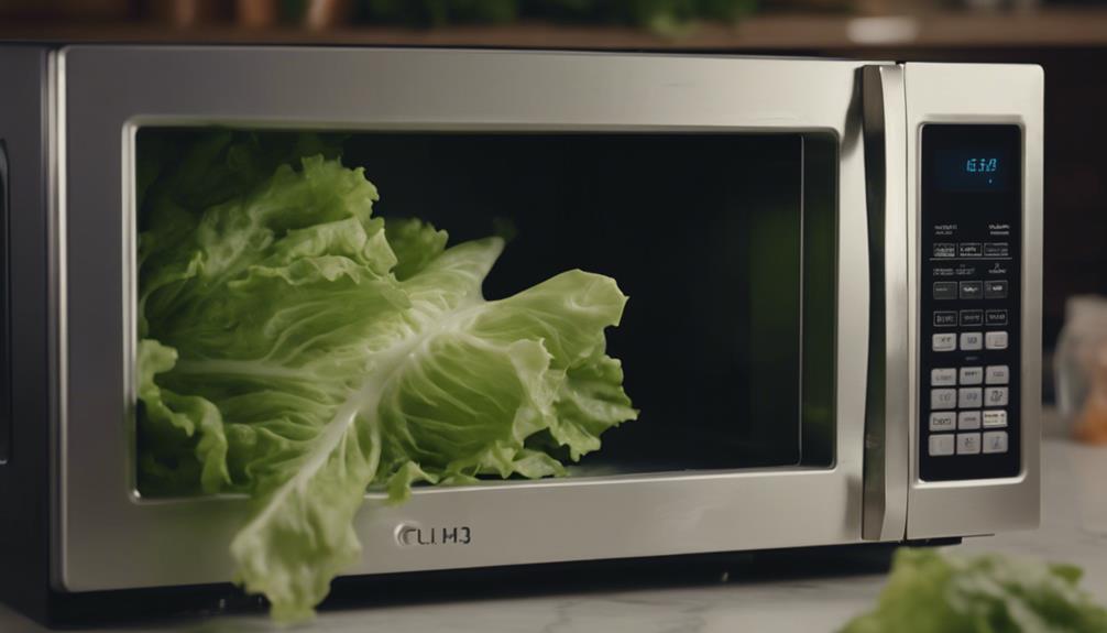 microwaving lettuce a no go