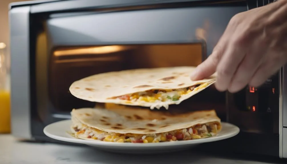 microwaving quesadilla safety tips