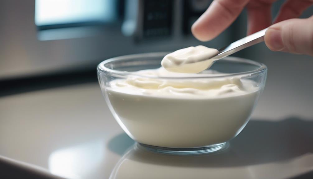 microwaving yogurt is safe